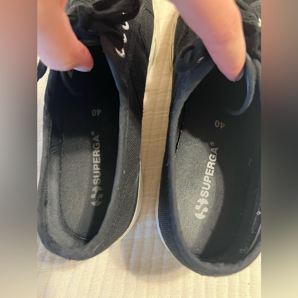 Superga Black Canvas Sneakers - image 6
